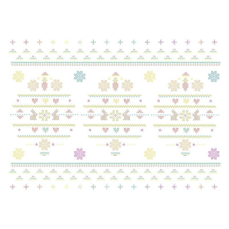Easter motifs in knitting pattern style for Easter