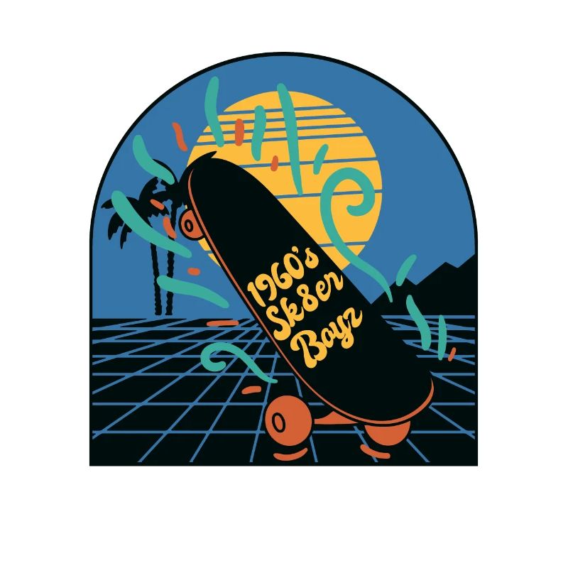 Skateboard Retro 60s Board Wheels Surf