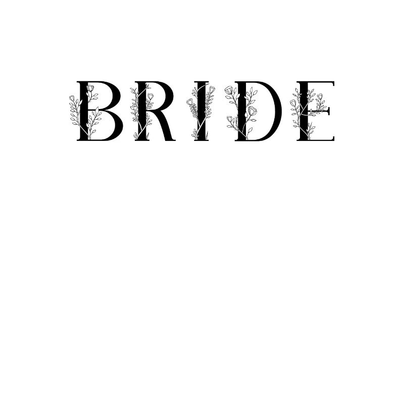 bride bride lettering