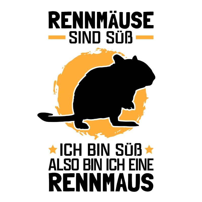 Also bin ich eine Rennmaus Nagetier Gerbil