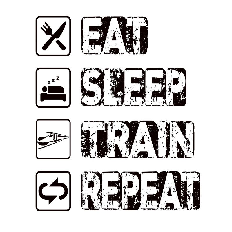 Manger le sommeil Train Répéter