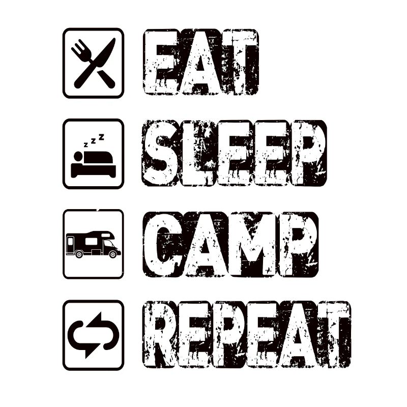 Manger Dormir Camp Répéter