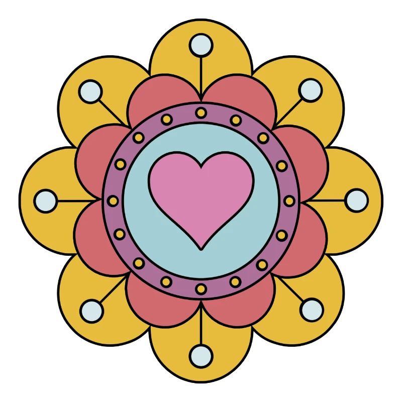 Cute Funky Hippie Boho Flower