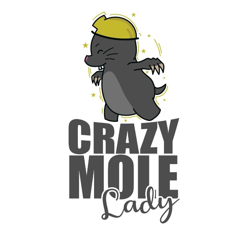Crazy Mole Lady Animal Earthen Mound