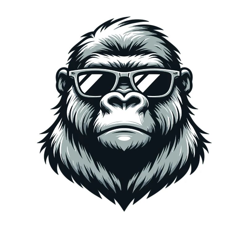 Gorilla mit Sonnenbrille