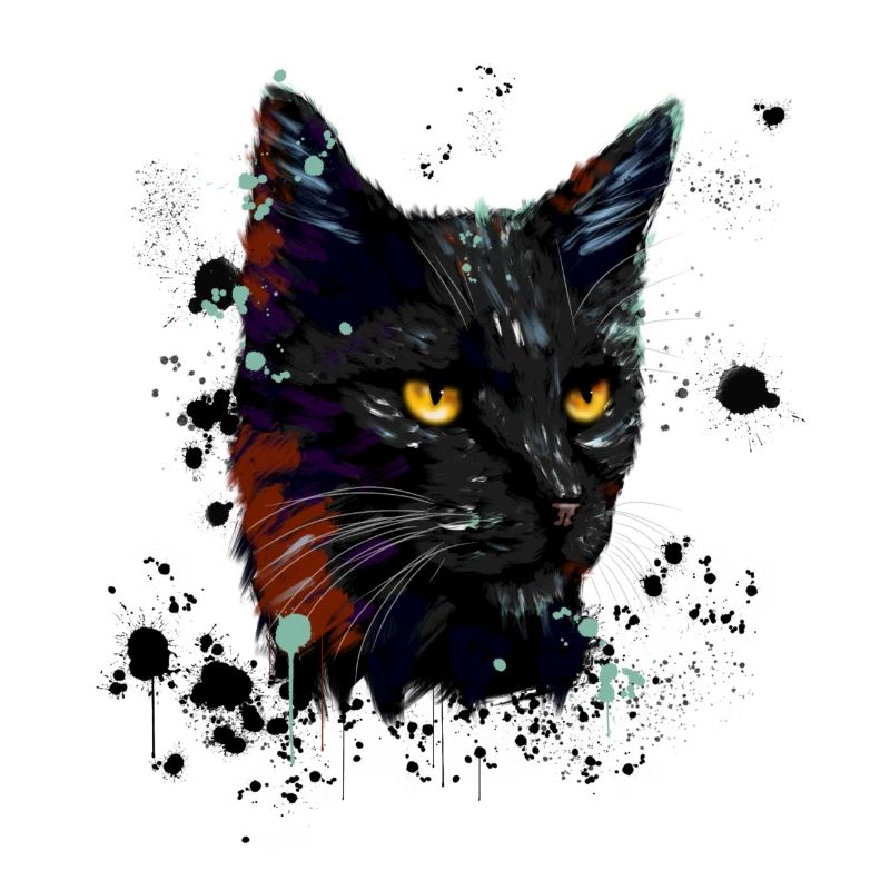 Aquarelle de chat