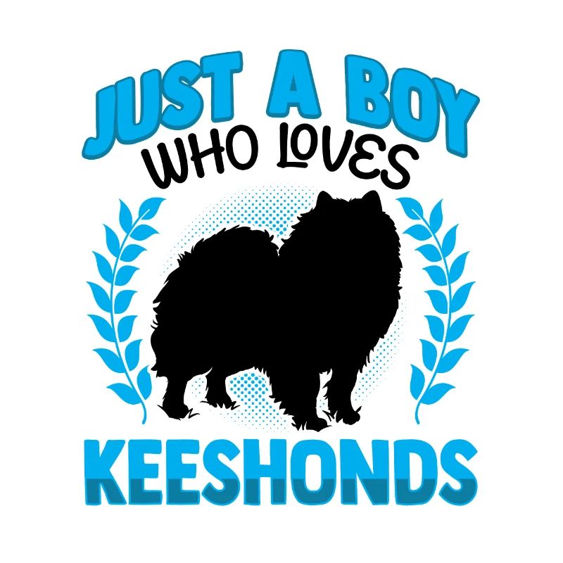 Junge der Wolfsspitz liebt Deutscher Spitz