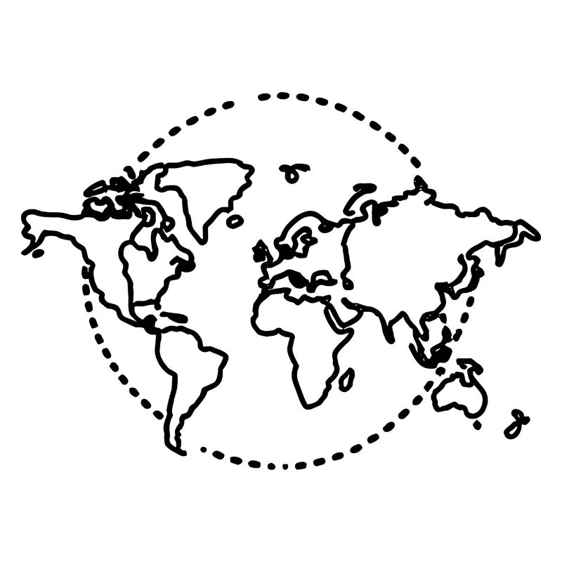 World Map Sketch
