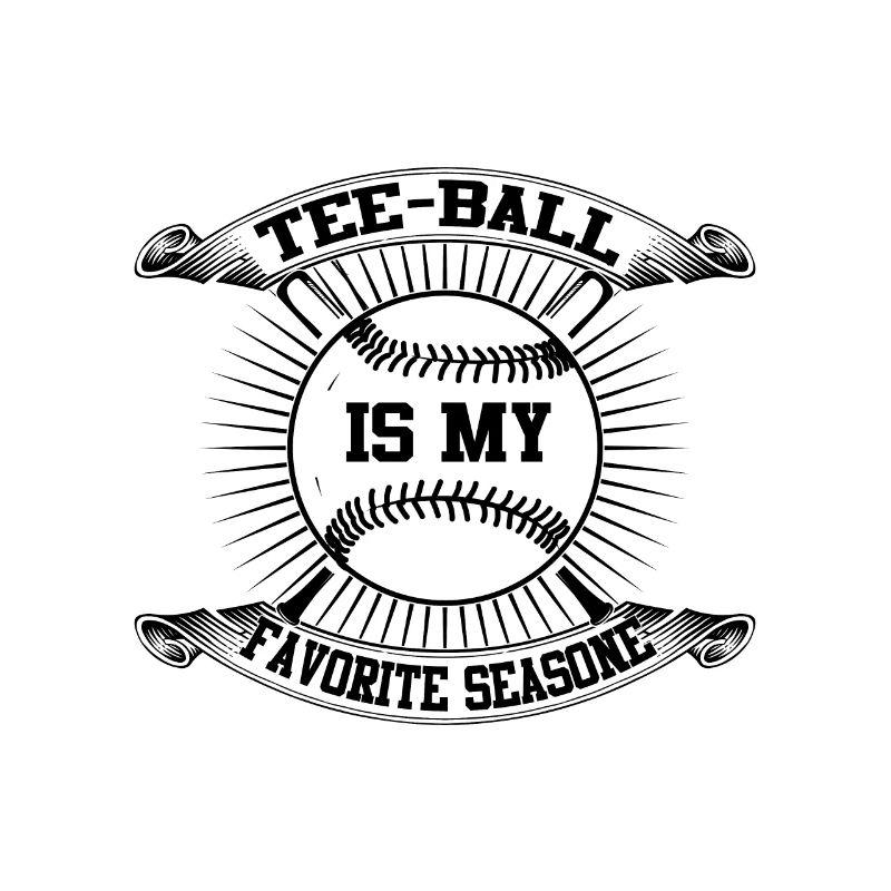 Jeu de tee-ball - Le tee-ball est ma saison préférée