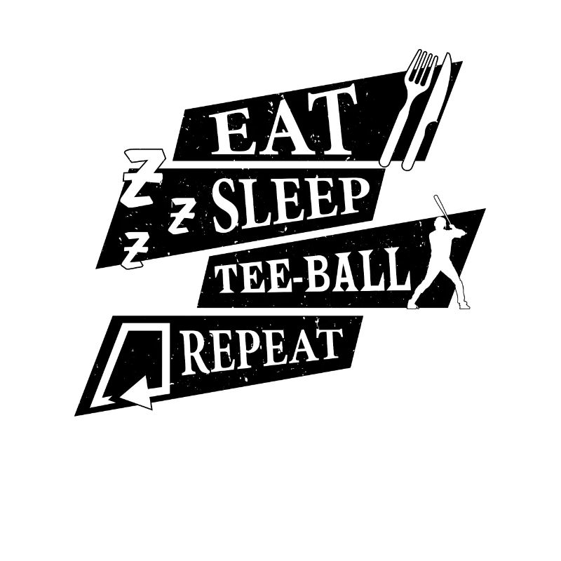 Teeball Player - Eat Sleep Tee-ball Repeat