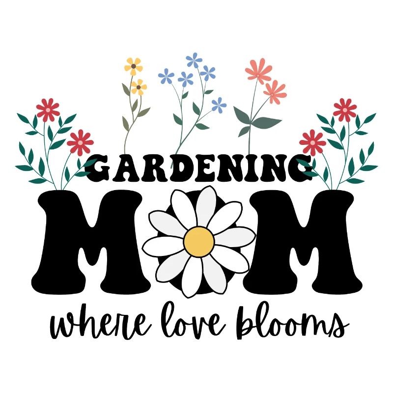 Gärtnernde Mutter, wo die Liebe blüht, Muttertag