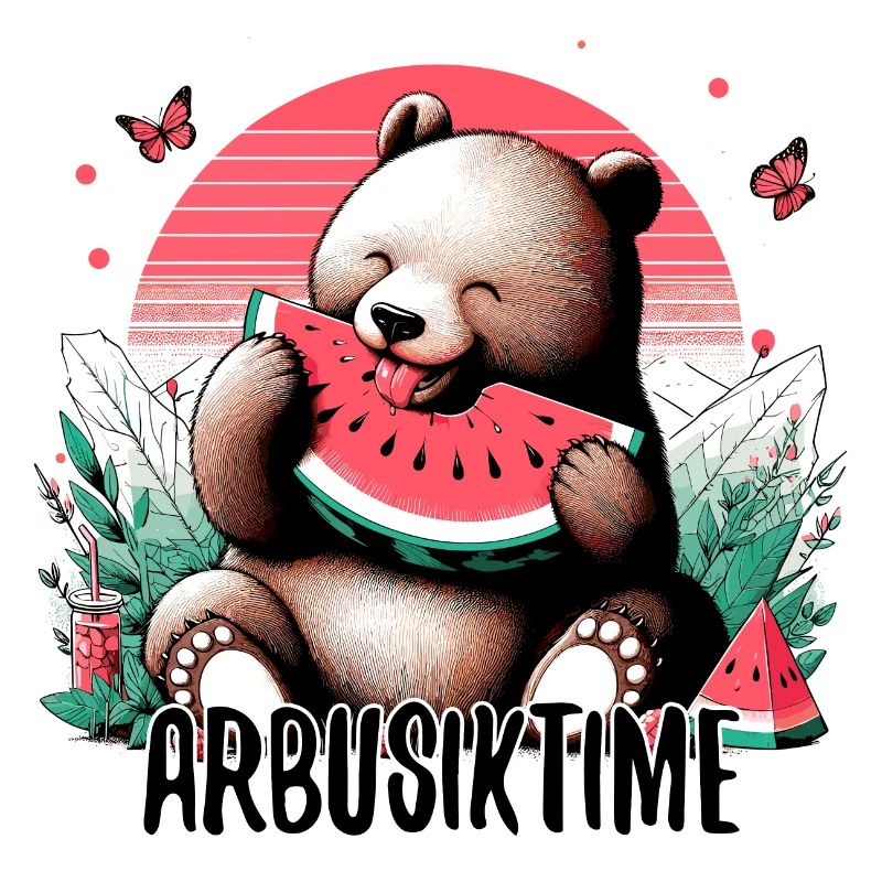 C’est l’heure de la pastèque Arbusik Bear Yummy Gift