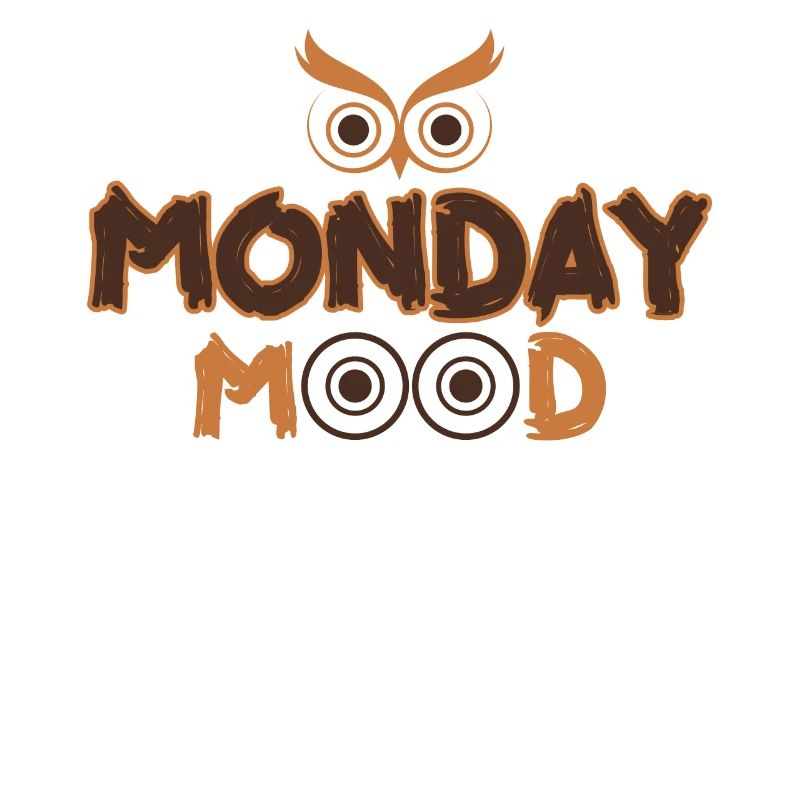 Lundi Mood, Eule, Déclaration drôle Montags Montag