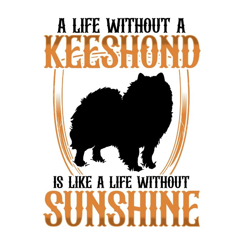 La vie sans Wolfspitz Keeshond