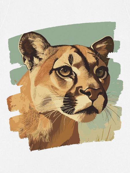 Lion from mountain Retro