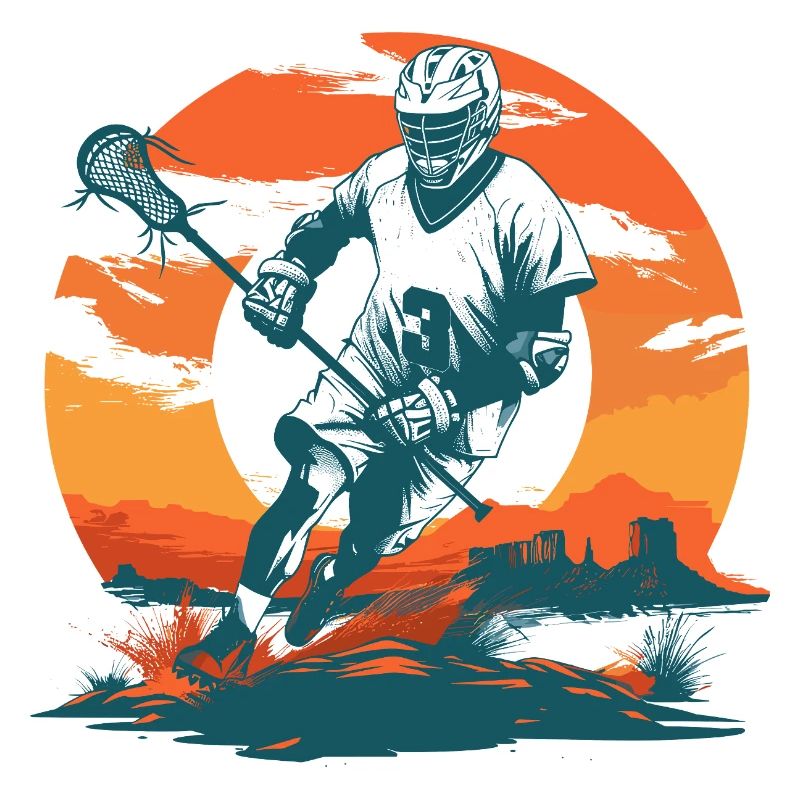Lacrosse Player Graphics