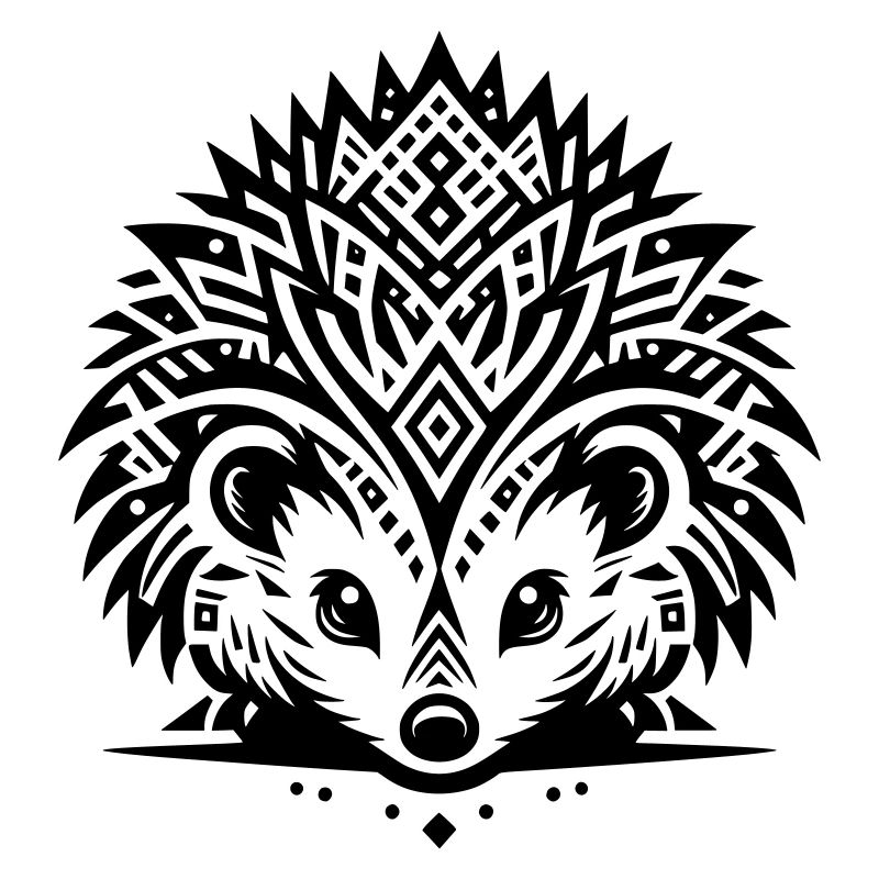 Hérisson tribal