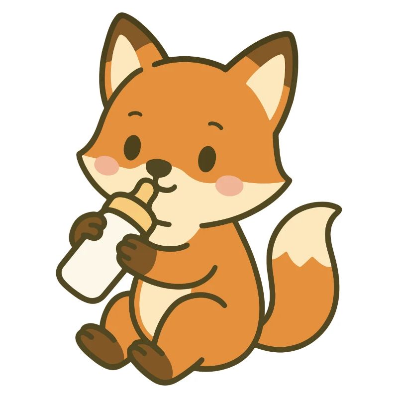 Durstiger Babyfuchs