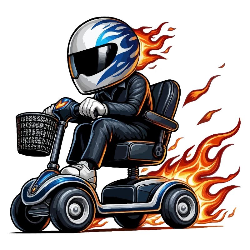 Race mobility scooter blue