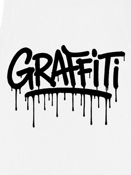 Schwarzes Graffiti-Etikett