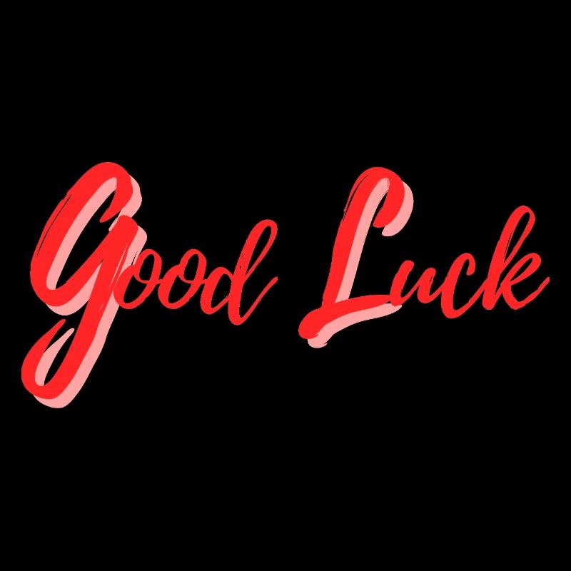 Good Luck Design in Calligraphic Style