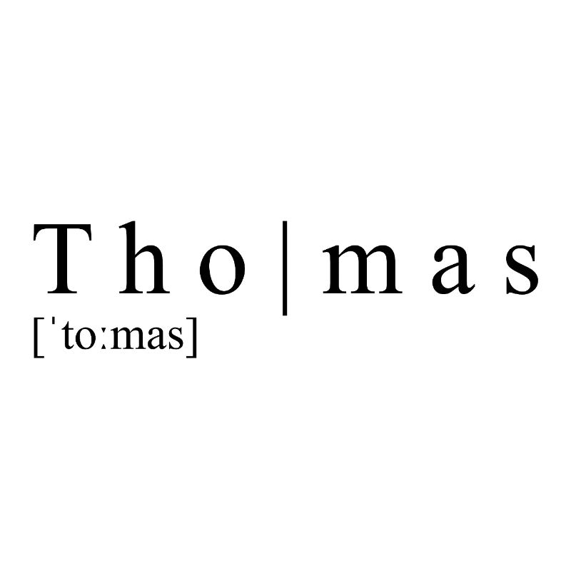 Thomas Definition Typografie