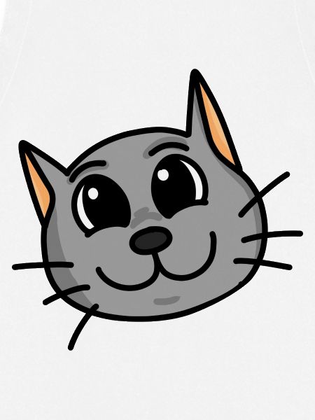 Lustiger Tierkopf Katze