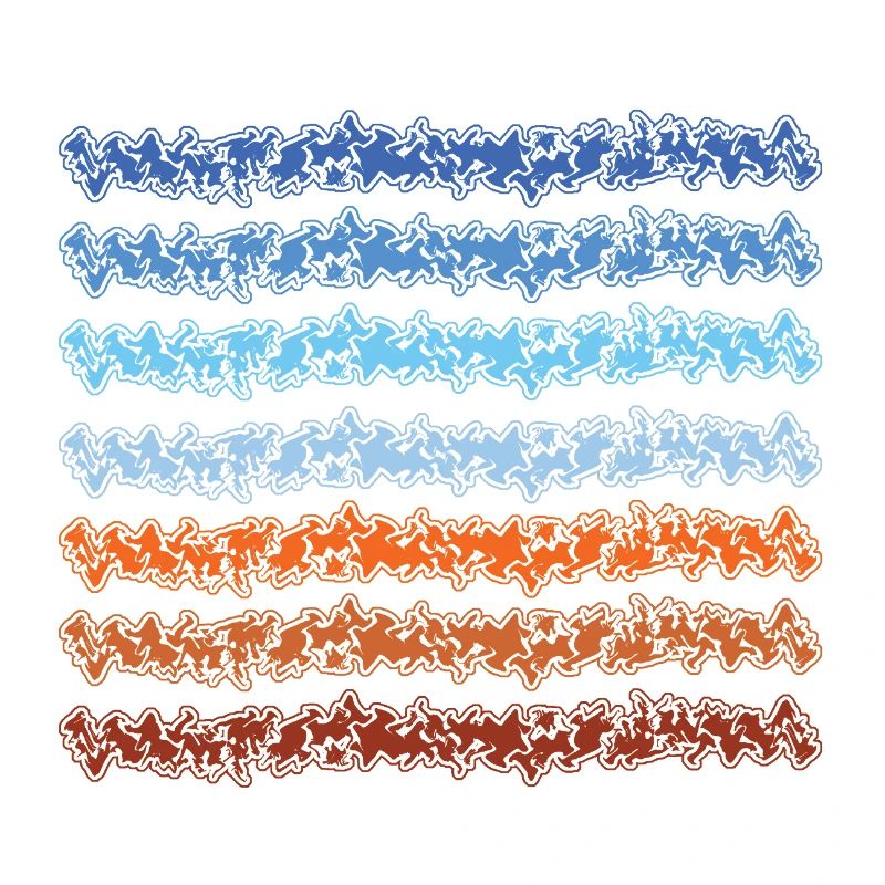 Conception abstraite de lignes dégradées