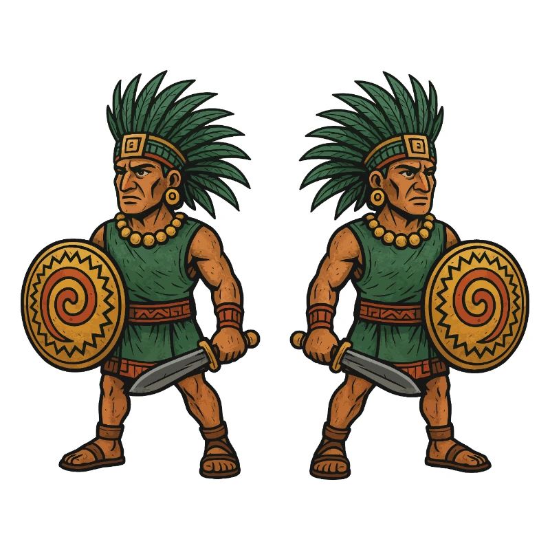 Aztec Double Warrior