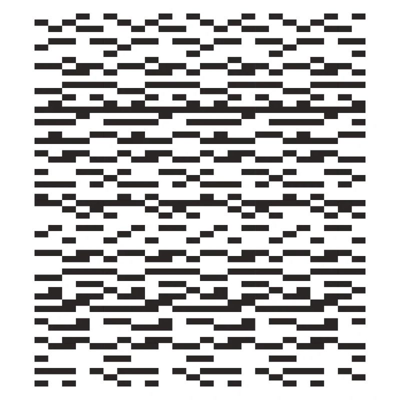 Noir Stripe pixelled Glitch Grid