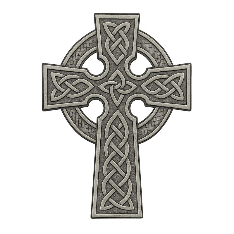 Celtic Cross with Knot Pattern