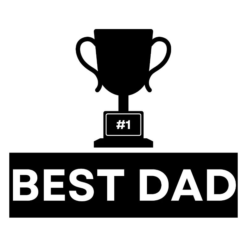 Nummer 1 Beste Papa Bold Typografie
