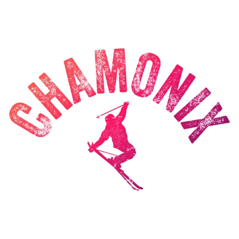 Chamonix Arch Skier Pente