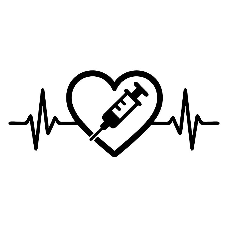 Herz + Krankenpfleger / Krankenschwester – Super 