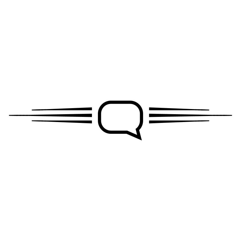 Speech bubble line