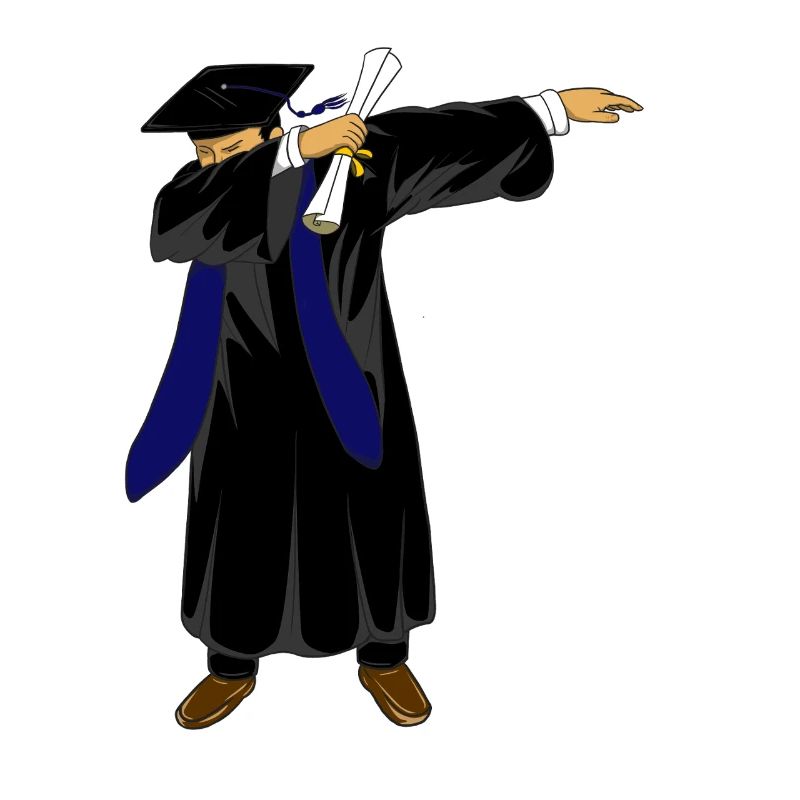 Dabbing Graduation Class 2026 Marineblaue Uniform