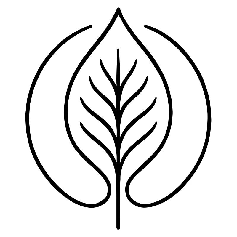 Abstract Organic Shape – Minimalist Line Art
