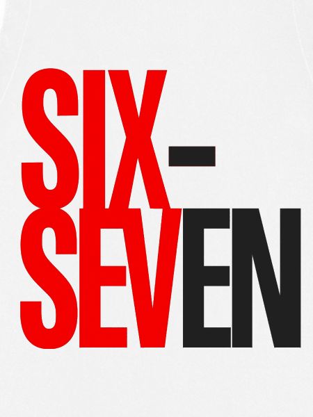 Sechs- und Sieben-Typografie-Logo