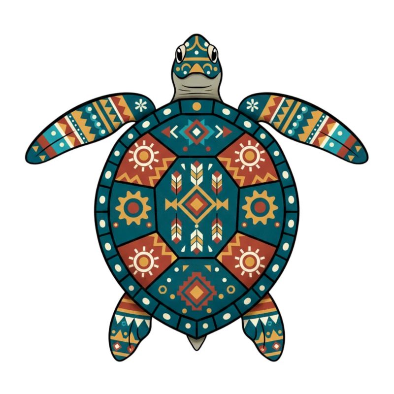Turtle Aztec Motifs