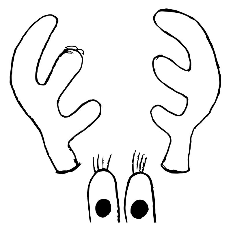 Elch mit großen Augen