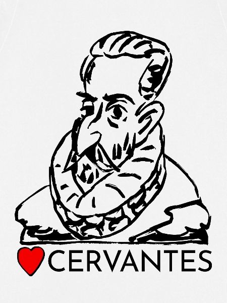 Portrait i love Cervantes