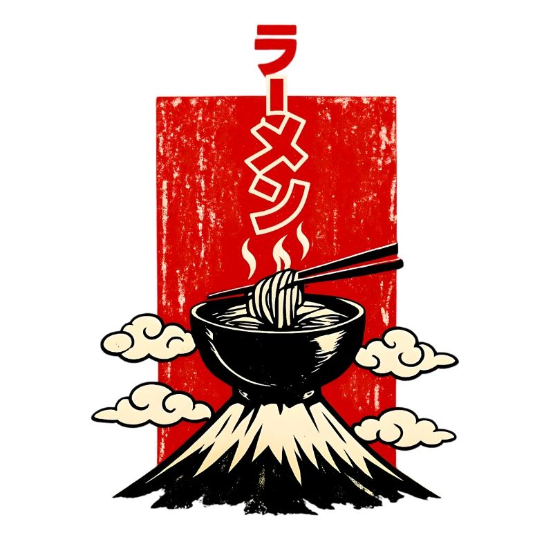 Ramen ラーメン Shell on Volcano Japan Style