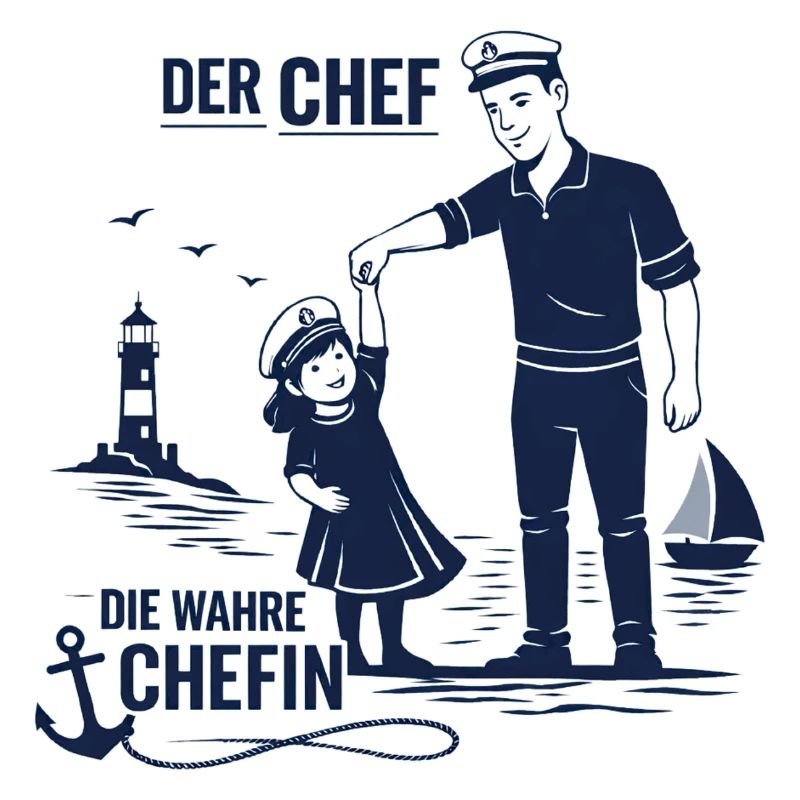 Chef Chefin Papa Tochter Partnerlook Geschenk