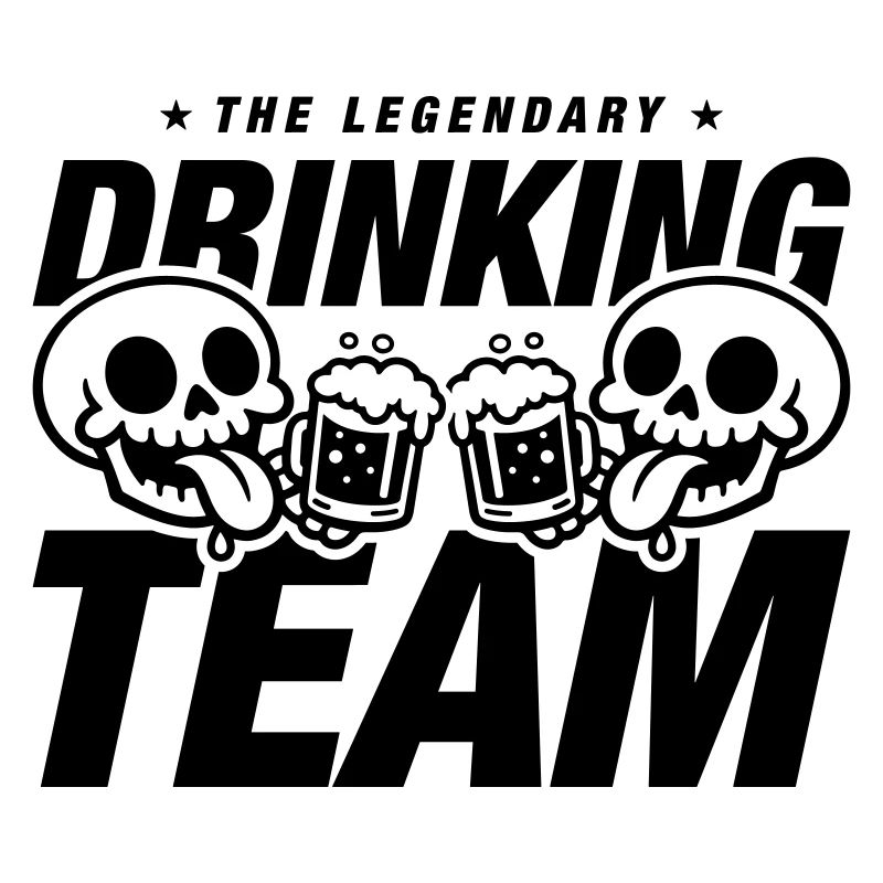 Drinking Team Skelett Bier