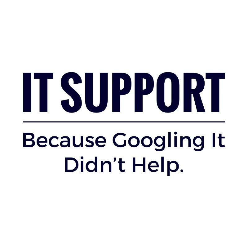 Chemise support informatique – parce que chercher sur Google n’a pas aidé