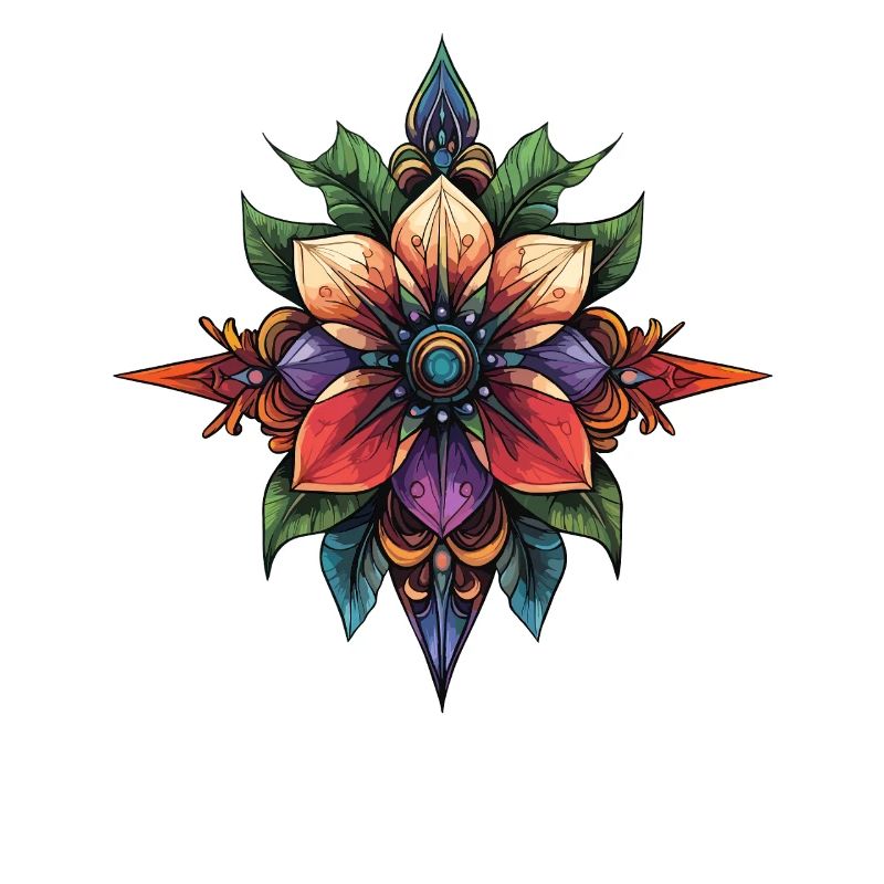 Mandala de l’Étoile de Fleurs