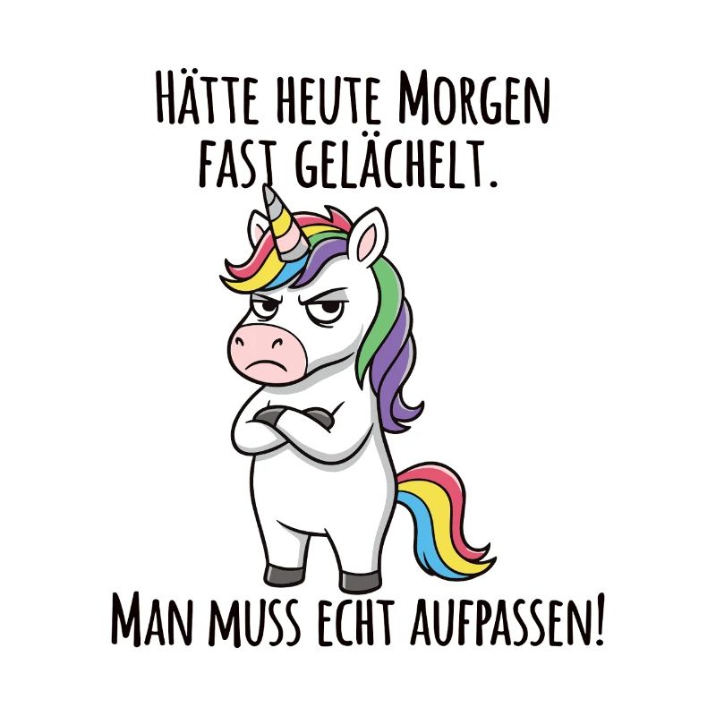 Almost Smiled – Grumpy Unicorn Morning Grouch