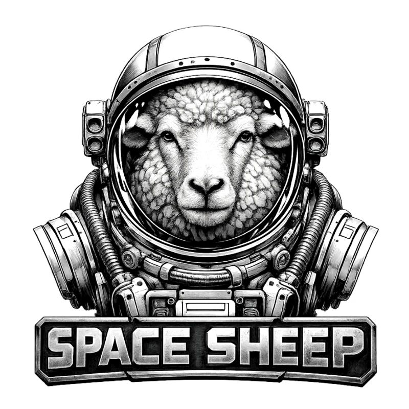 Astronaute mouton de l’espace