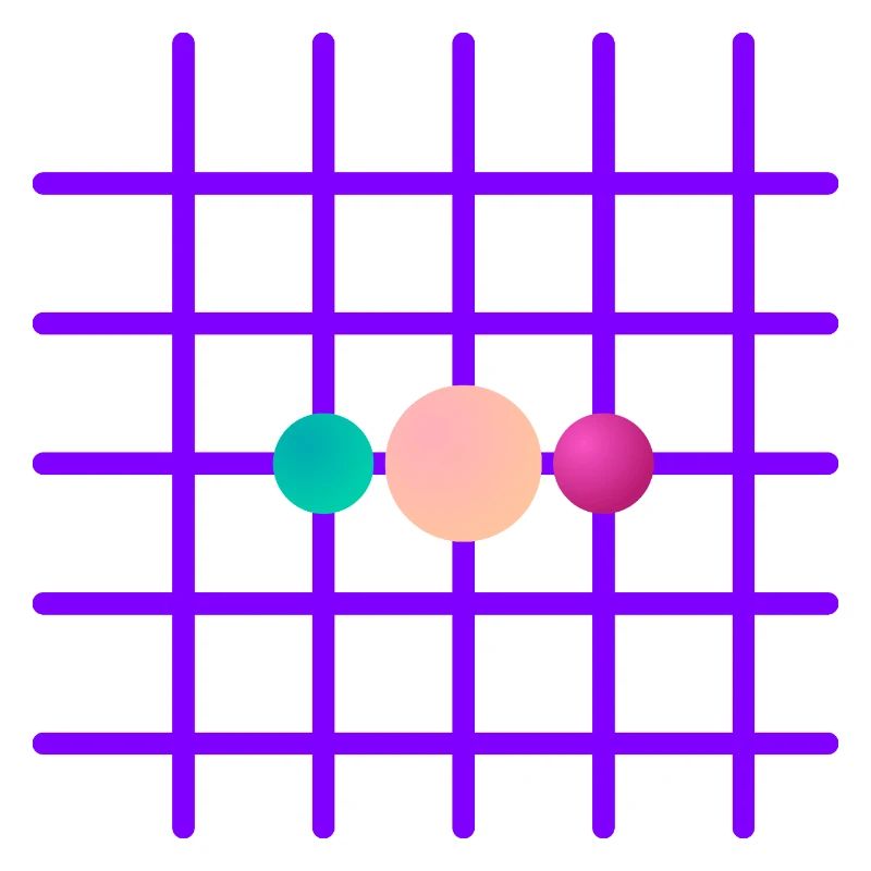Neon Grid Three-Ball