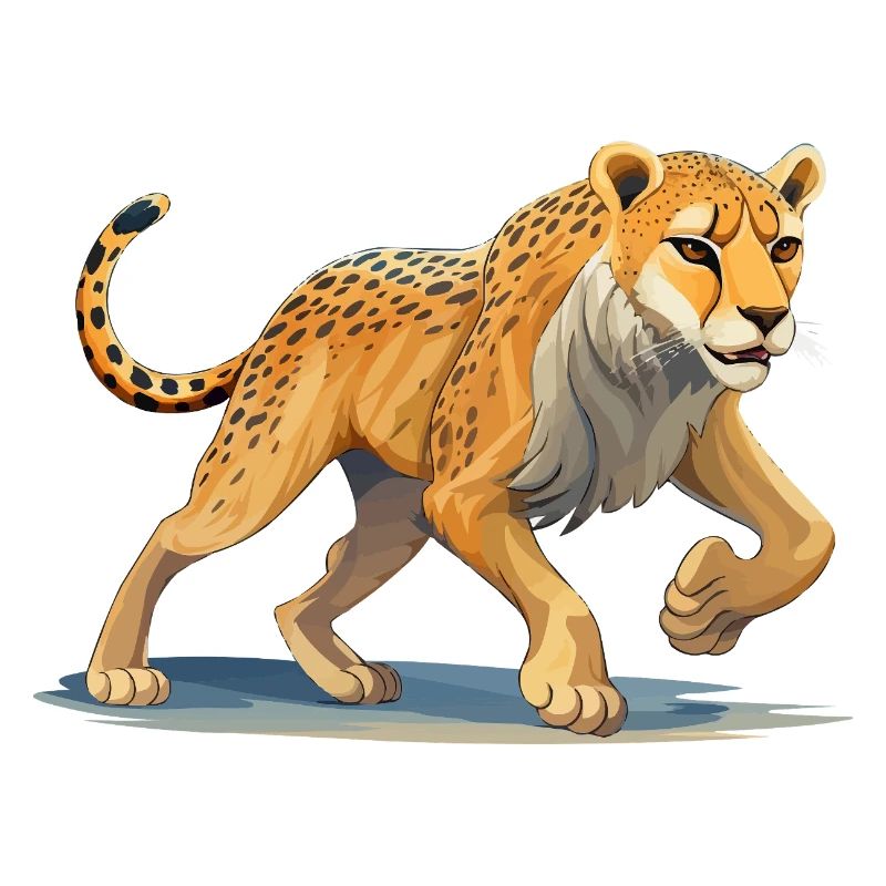 Dynamic Cheetah Illustration